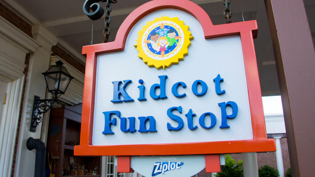 Kidcot Fun Stops Sign at Epcot