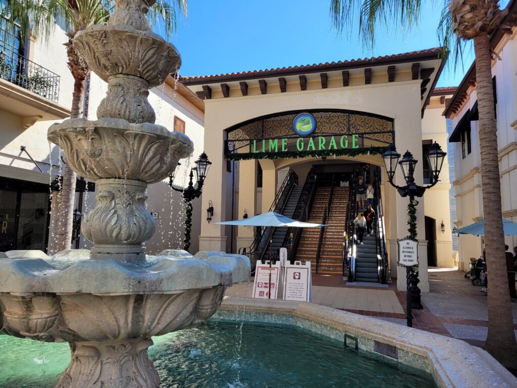 Lime Garage Entrance to Disney Springs