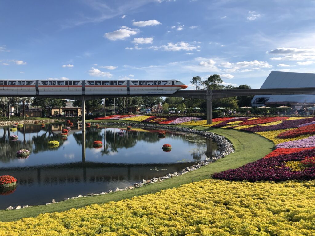 Monorail at Epcot