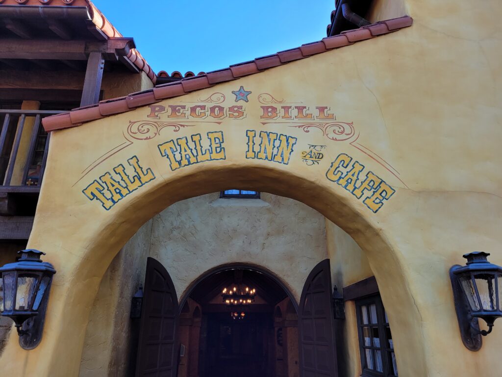 Pecos Bill Tall Tale Inn & Cafe Sign