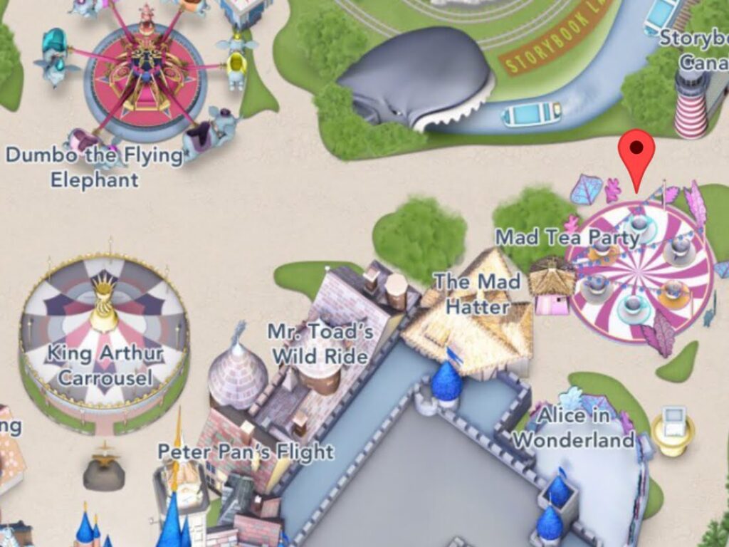 Where to Find Mad Tea Party at Disneyland