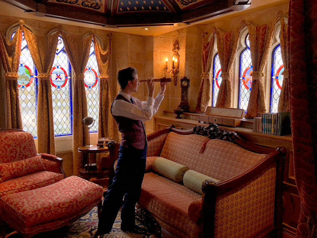 Cast Member inside Cinderella Castle Suite Magic Kingdom 