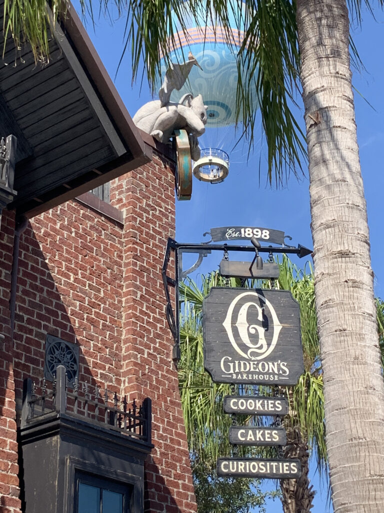 Gargoyle outside Gideon's Bakehouse - Disney Springs