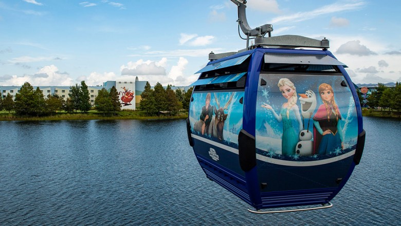 Disney's newest transportation option, the Disney Skyliner