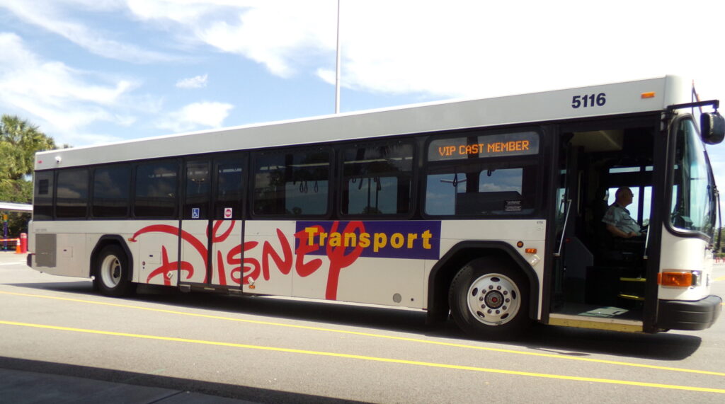 Disney World offers free bus transportation to and from parks and resorts