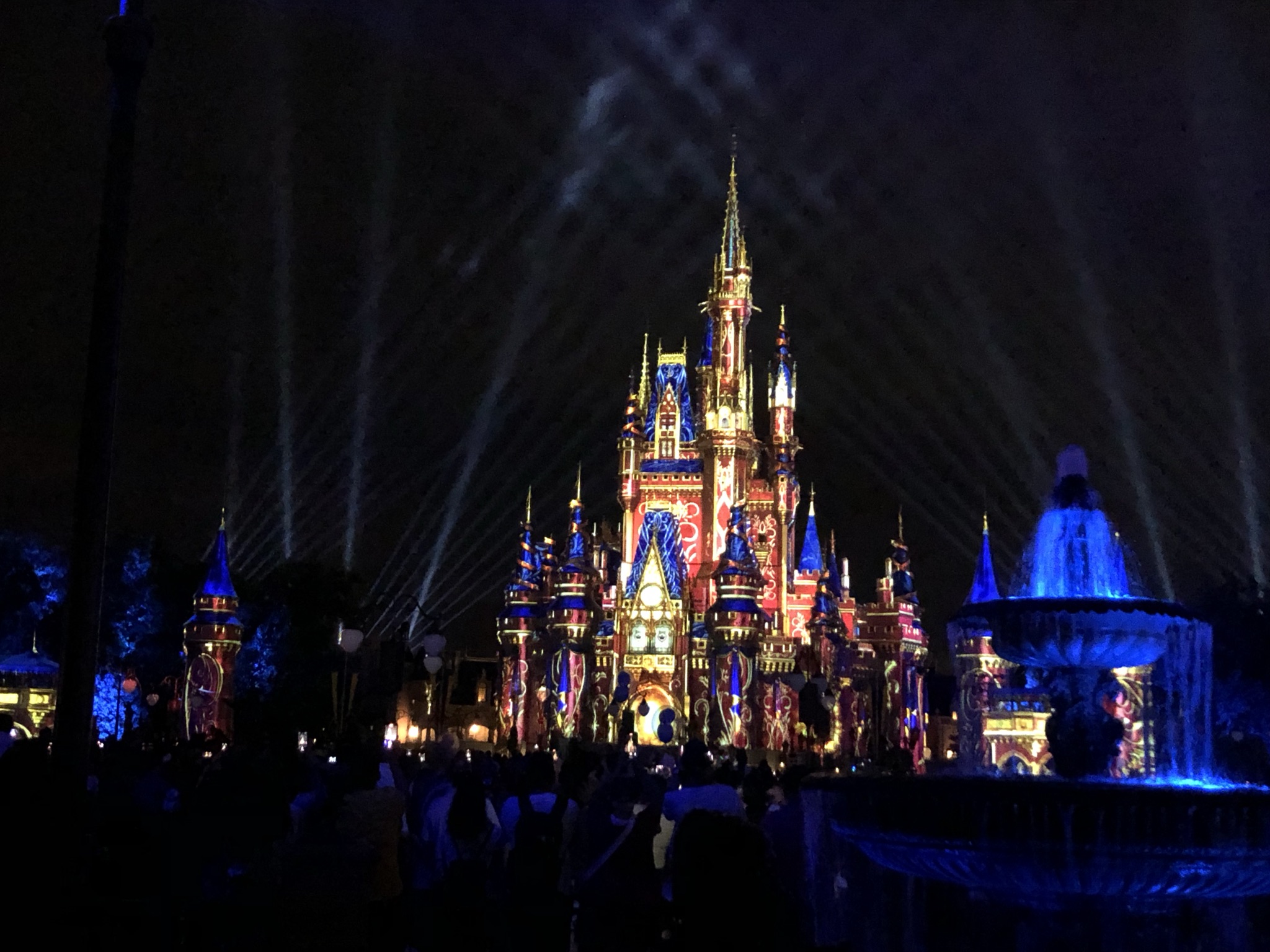 Cinderella Castle Projections Disney World