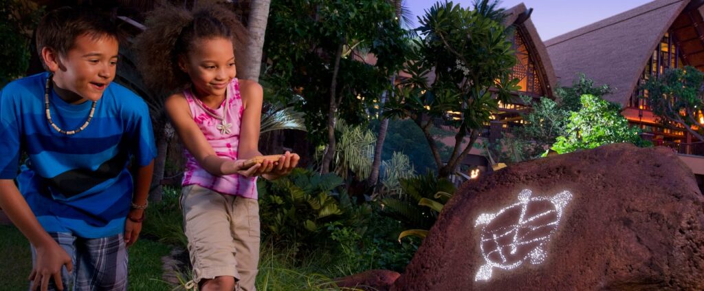 Enjoy a complimentary high-tech scavenger hunt throughout Aulani