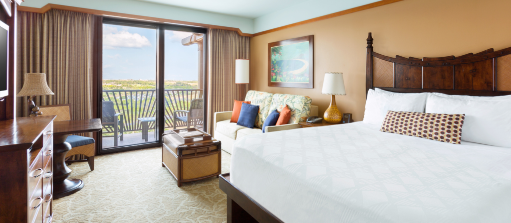 Deluxe Studio at Disney's Aulani with incredible views