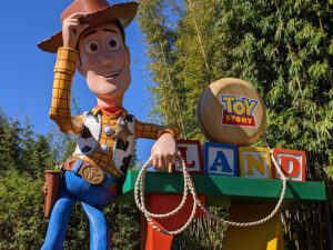 Woody statue at Toy Story Land - Disney's Hollywood Studios