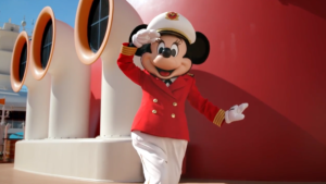 Capitán Minnie en el crucero de Disney