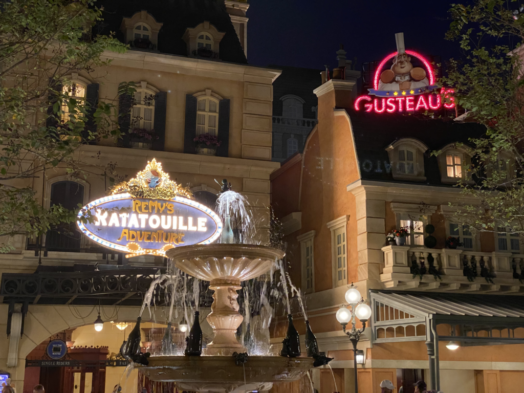 Outside Remy's Ratatouille Adventure