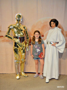 Personaje de la princesa Leia Meet and Greet