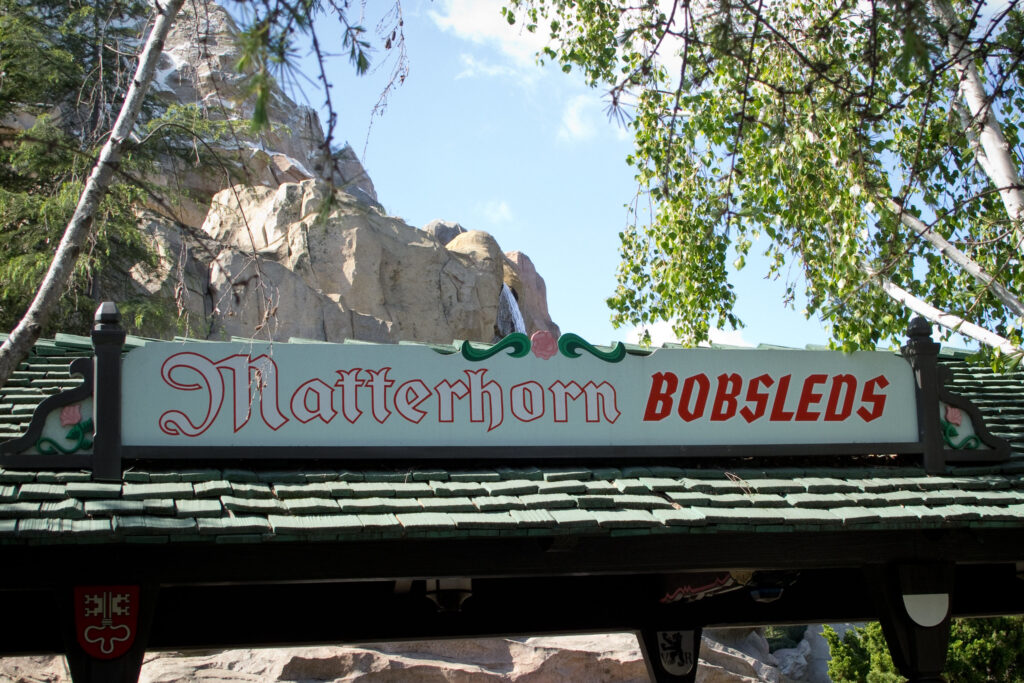 Matterhorn Bobsled entrance, Disneyland Park, California