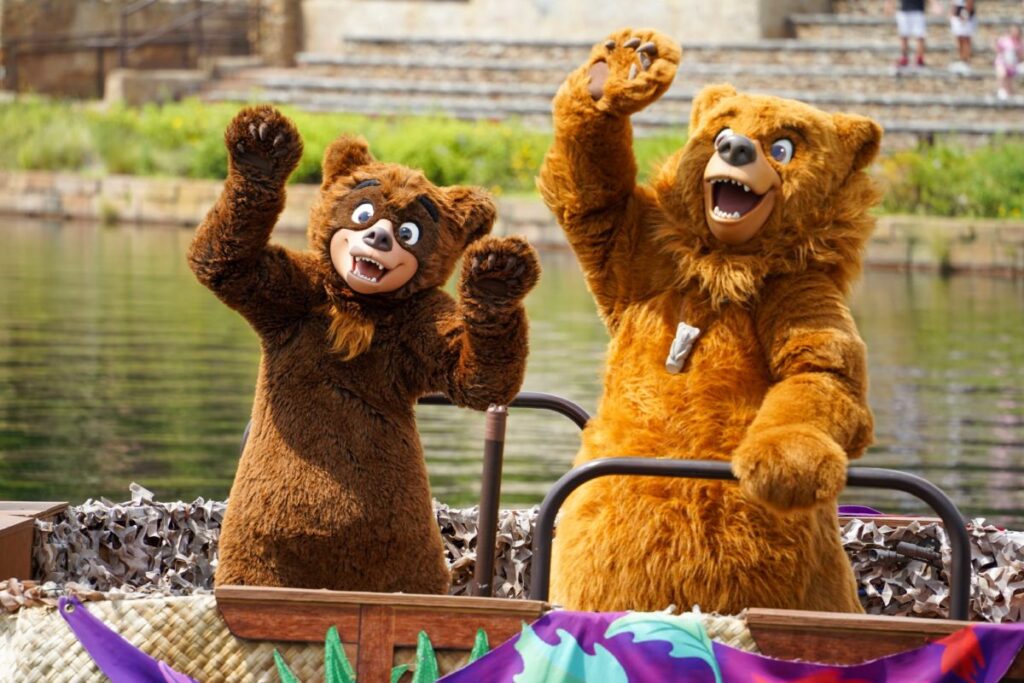 Kenai and Koda on an Animal Kingdom Flotilla 