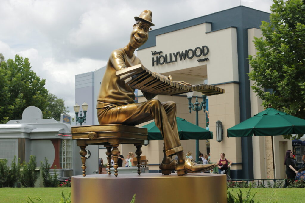 Joe Gardner statue at Walt Disney World 50th 