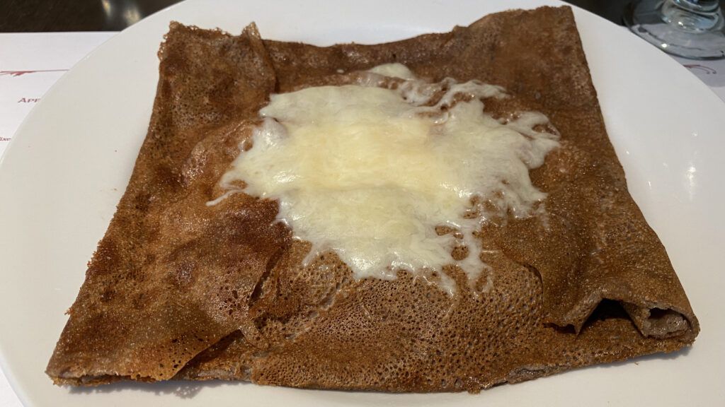 Savory crepe at La Crêperie de Paris