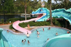 Tobogán acuático de la piscina de Disney Port Orleans