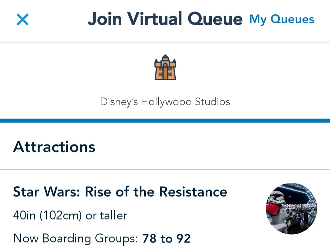 Rise of the Resistance Updated Virtual Queue