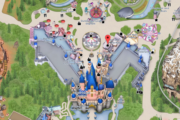 Mr. Toad's Wild Ride on Disneyland map