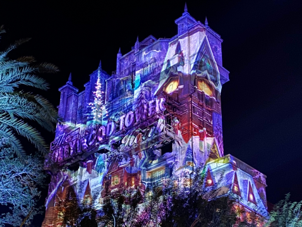 Disney Tower of Terror Christmas show