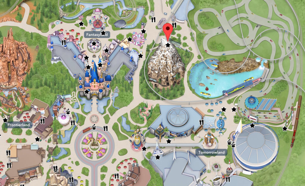 matterhorn map disneyland