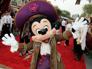 Mickey at Pirates of the Caribbean premiere