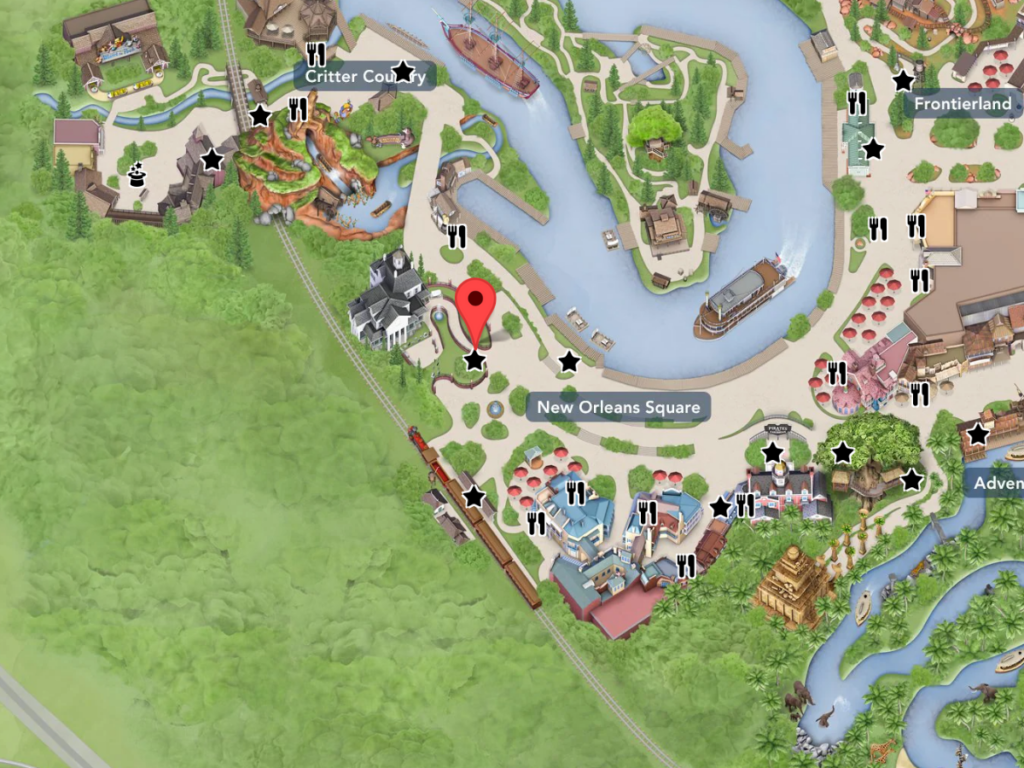Disneyland Haunted Mansion Location Map