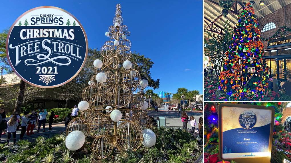 Disneuy Springs Christmas Tree Trail 2022 2021 Disney Springs Christmas Tree Stroll - Dvc Shop