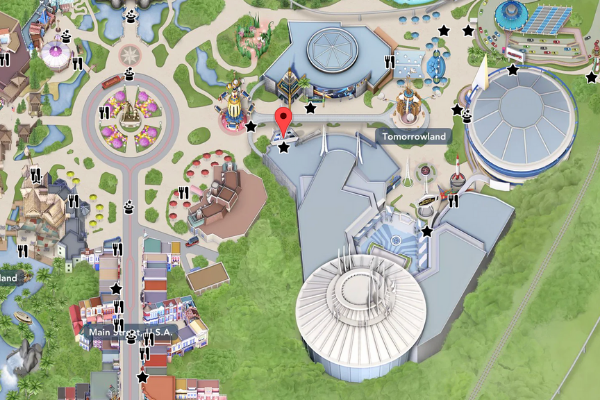 Disneyland Star Tours Map 