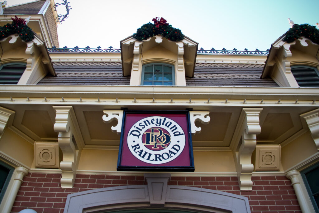 Disneyland Railroad entrance 