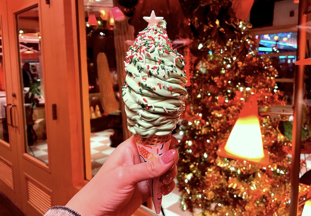 Disneyland peppermint ice cream