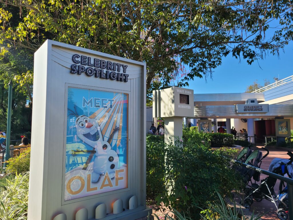 Celebrity Spotlight location with Olaf Meet and Greet