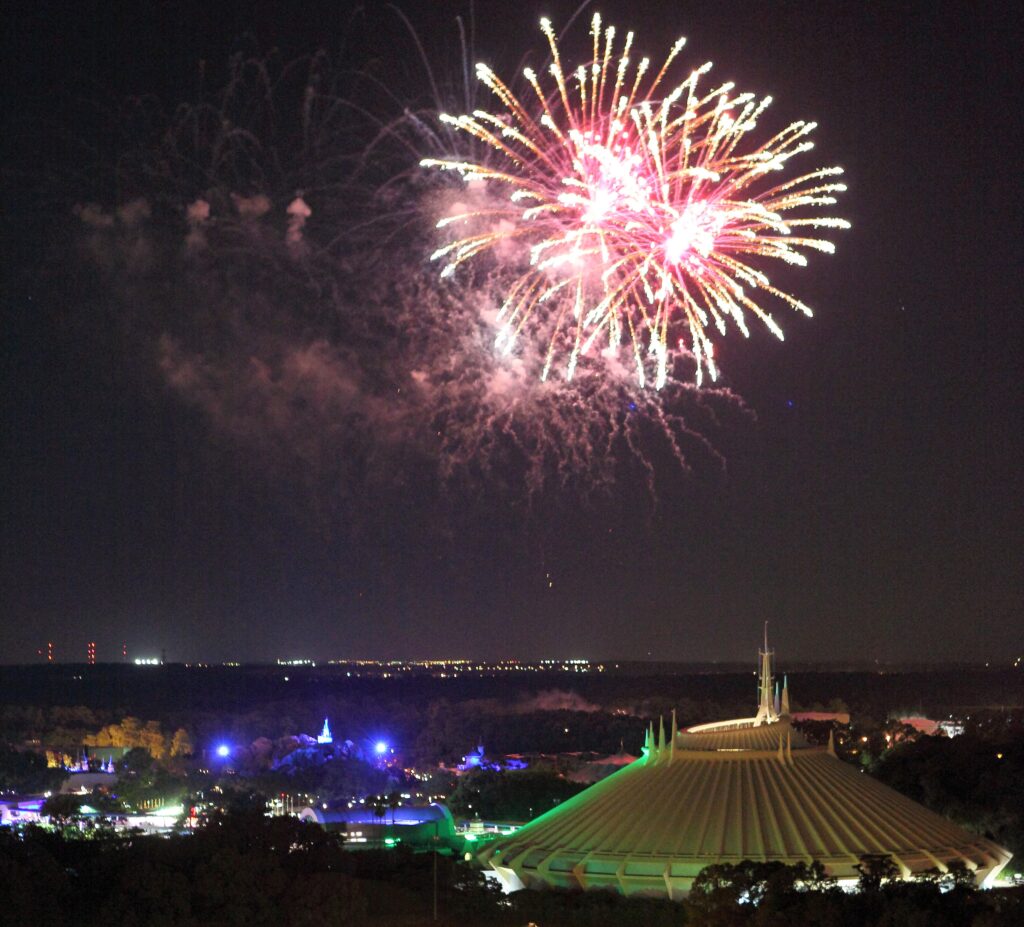 Disney Fireworks From Bay Lake Tower