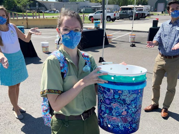 Disney World Compost Buckets