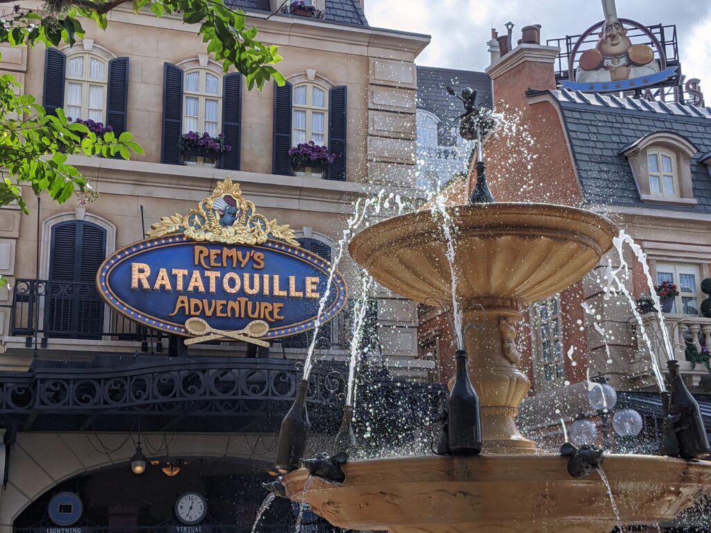 La aventura de Ratatouille de Remy en el pabellón de Francia de Epcot