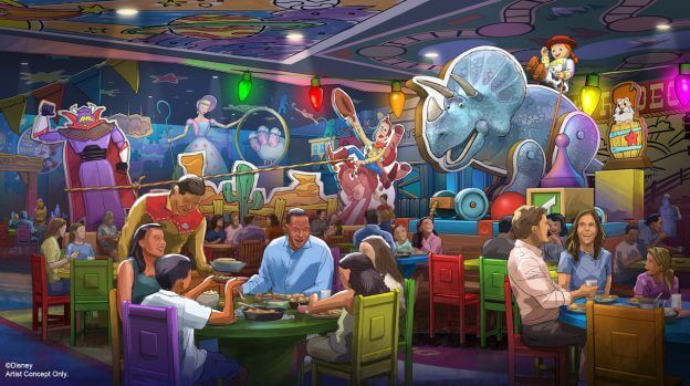 Arte conceptual de Roundup Rodeo BBQ de Disney