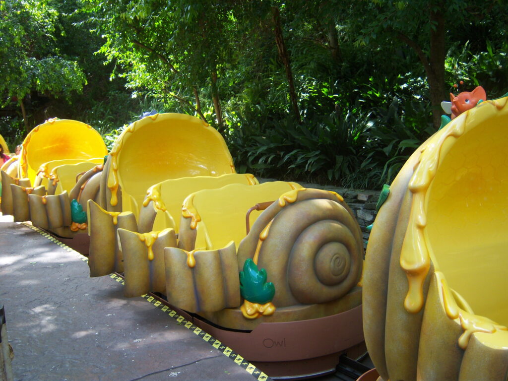 Paseo de Winnie The Pooh en Disneylandia