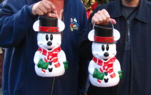 Snowman Mickey Popcorn Buckets at Disney