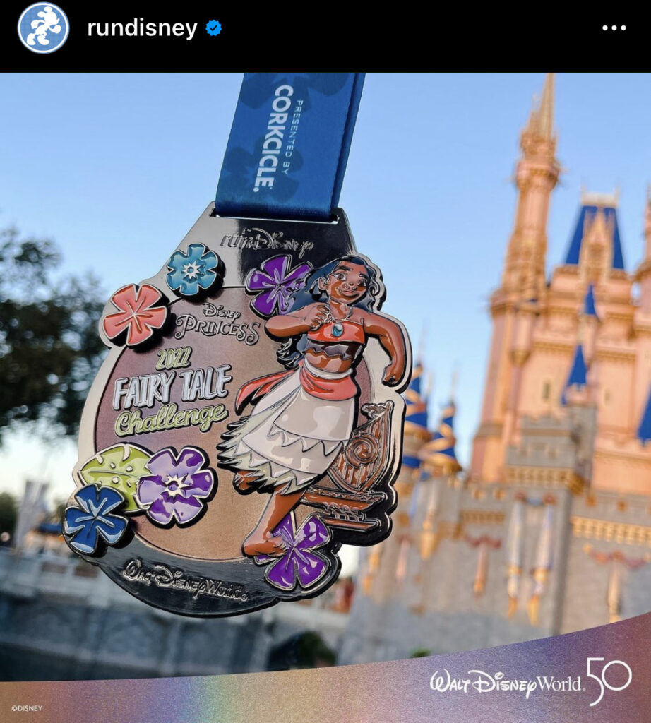 Corre la medalla de Disney