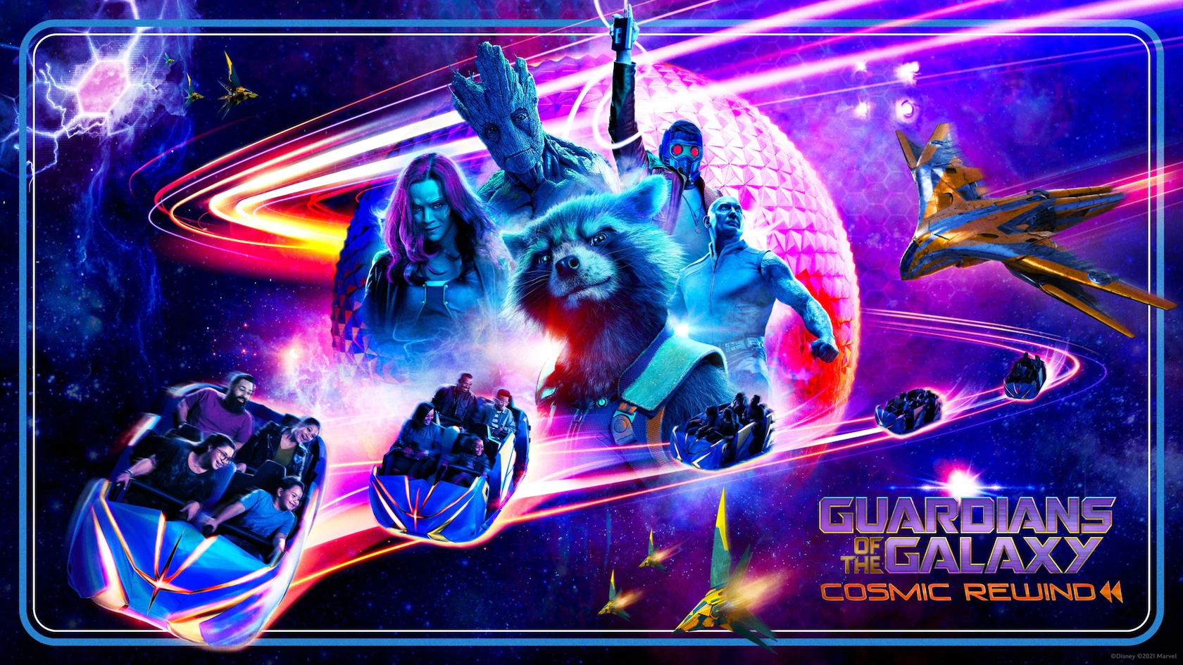 Guardians of the Galaxy Cosmic Rewind Concept Art