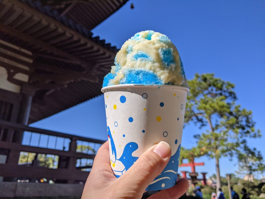 Kakigori en el Pabellón de Japón de Epcot