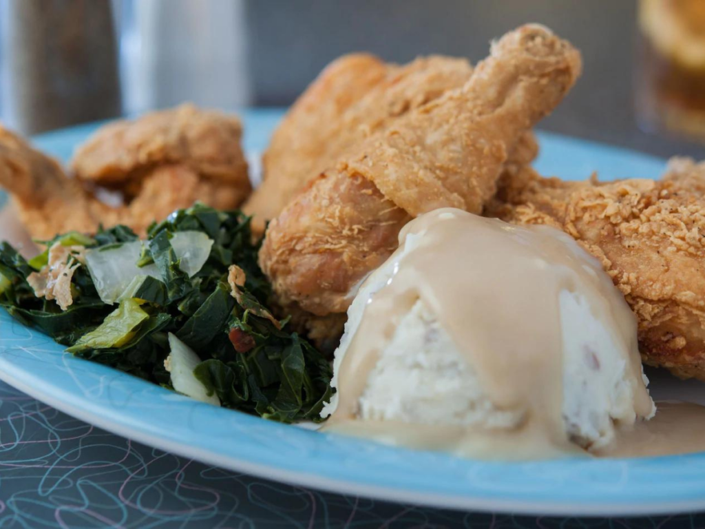 Fried Chicken from 50's Prime Time Cafe