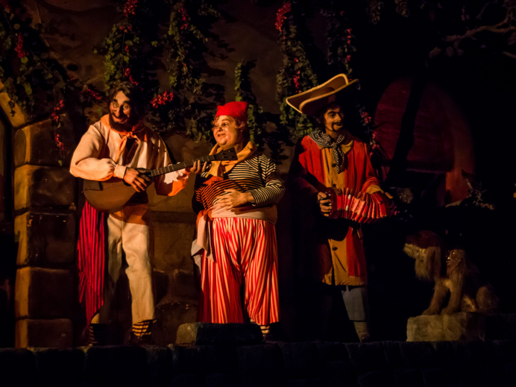 Pirates Singing Yo Ho (A Pirate’s Life for Me) from Pirates of The Caribbean,