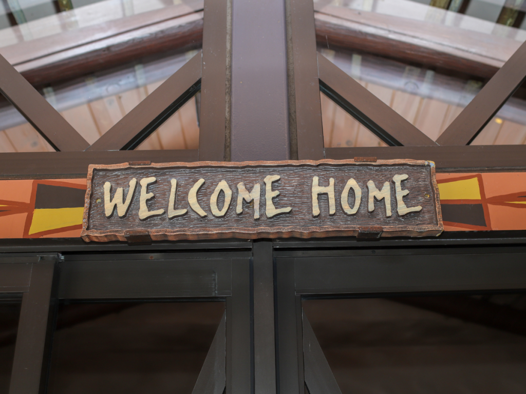 Disney's Animal Kingdom Lodge Welcome Home Sign
