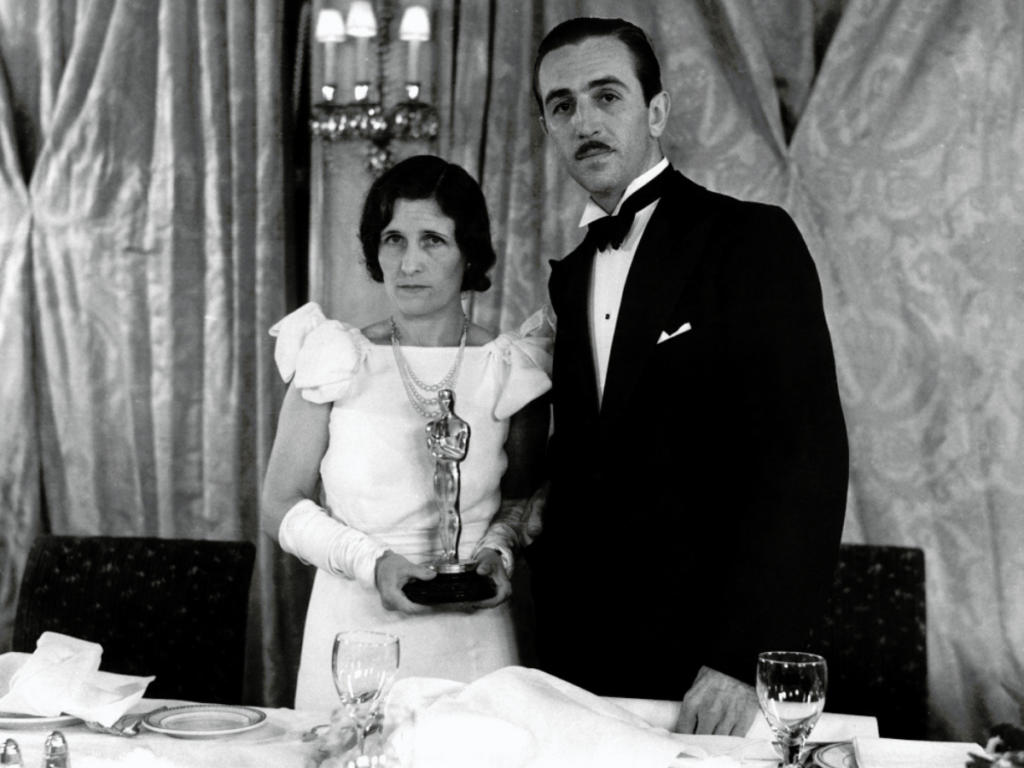 Walt and Lillian Disney at Oscars in 1932