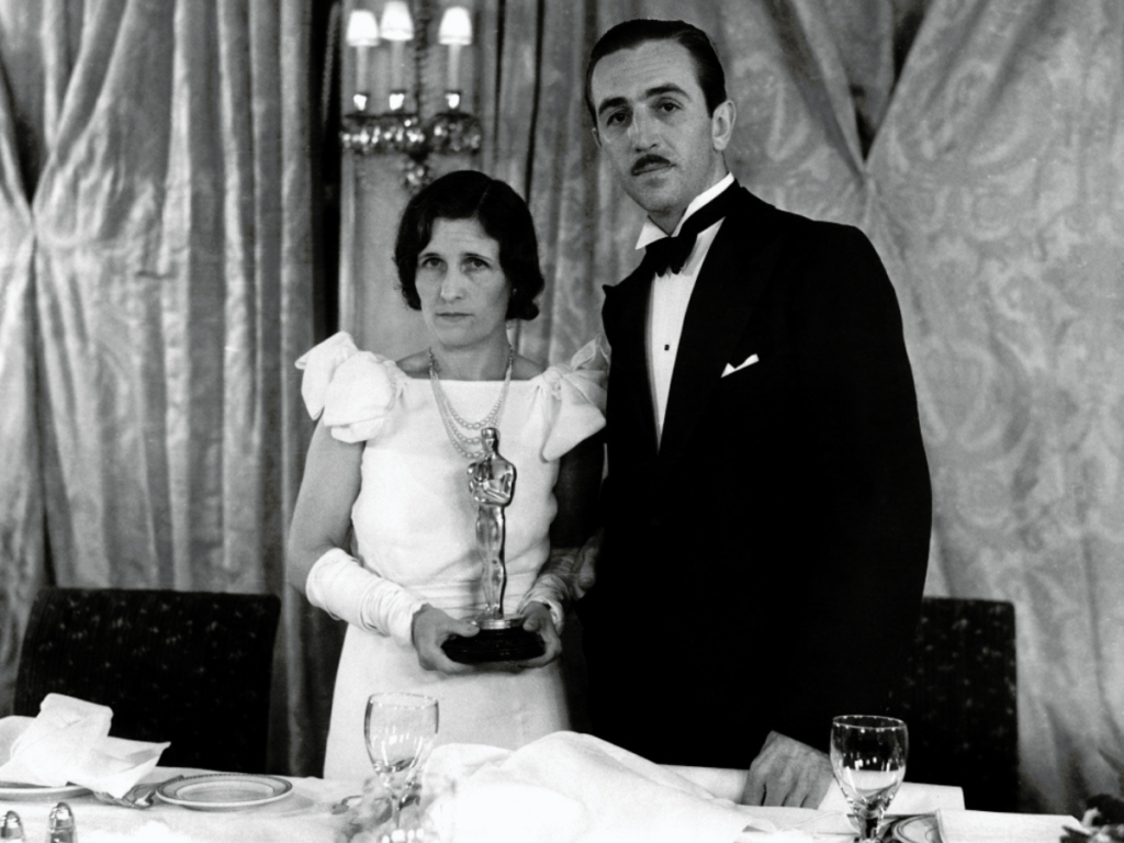 Walt y Lillian Disney en los Oscar de 1932