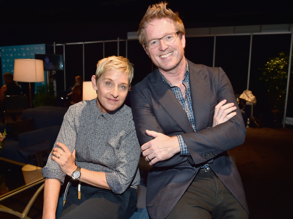 Andrew Stanton y Ellen DeGeneres