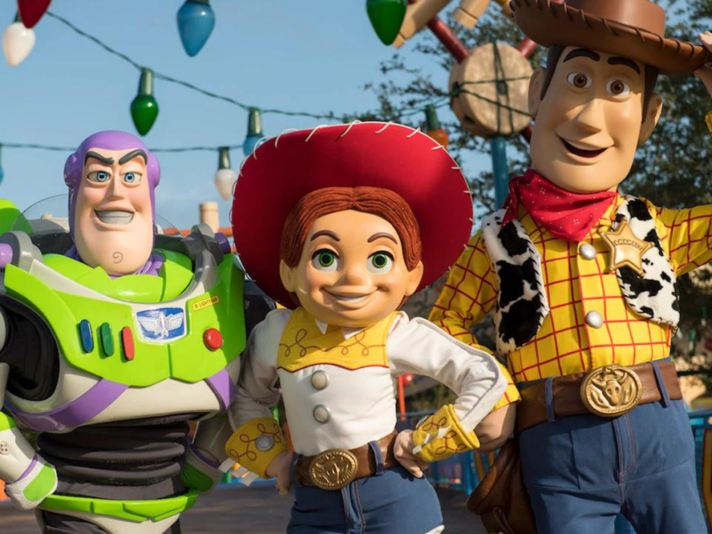 Buzz, Woody, Jessie at Disney World