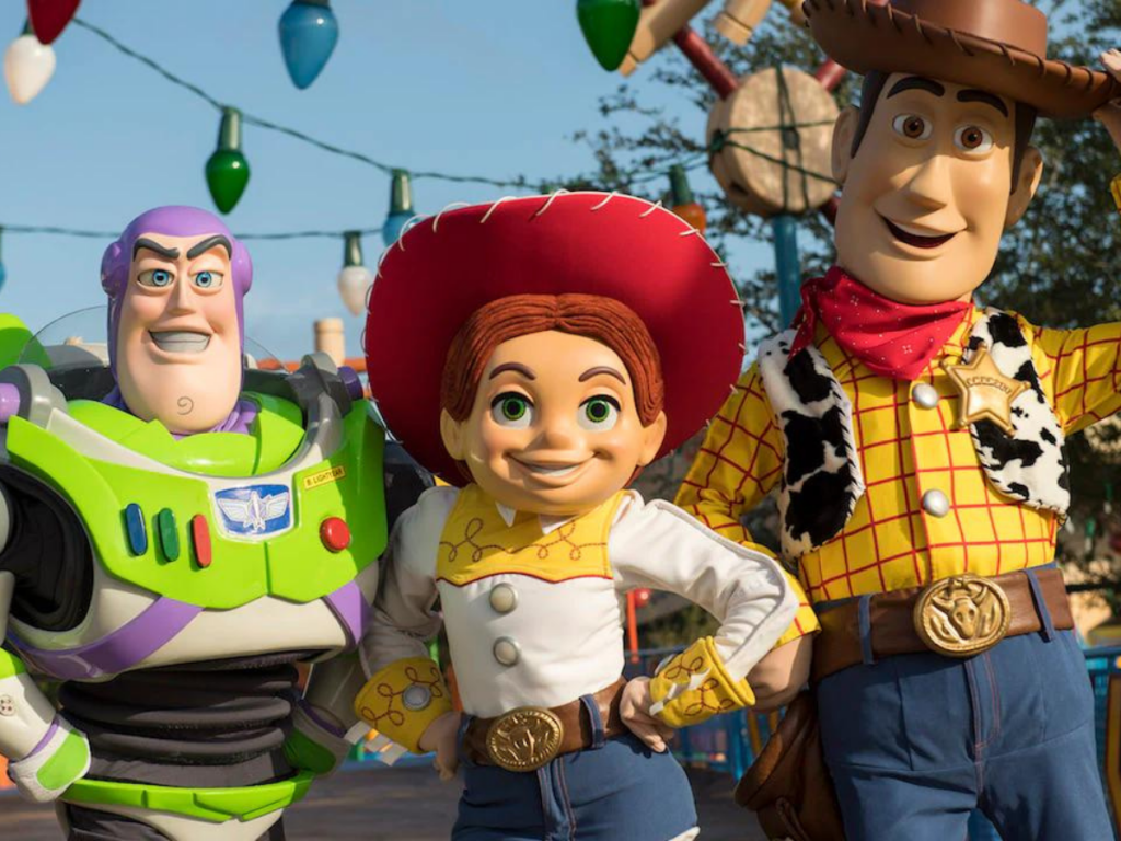 Buzz, Woody, Jessie en Disney World