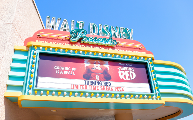 Turning red Disney World